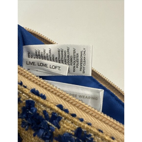 Live Love Loft Wristlet Tan and Blue OC17 - Picture 3 of 3